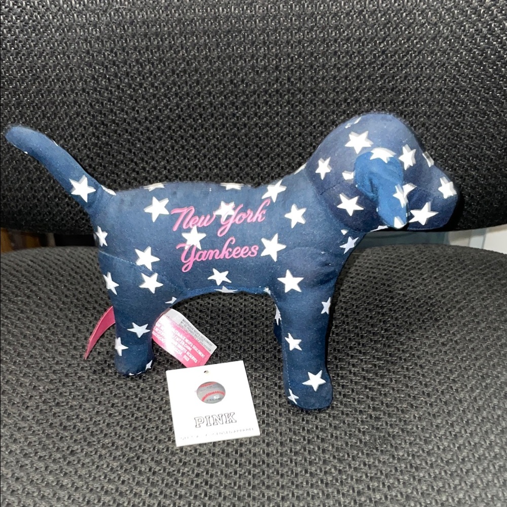 PINK Victoria's Secret Navy Star Dog Decor